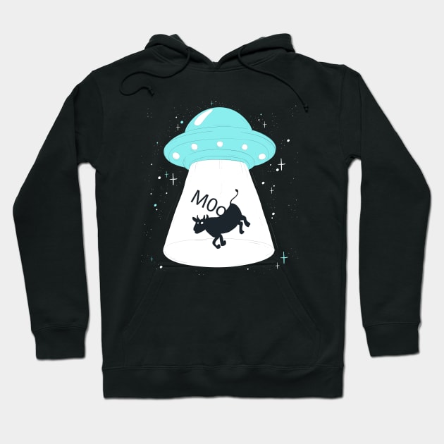 Ufo Cow Hoodie by Mako Design 